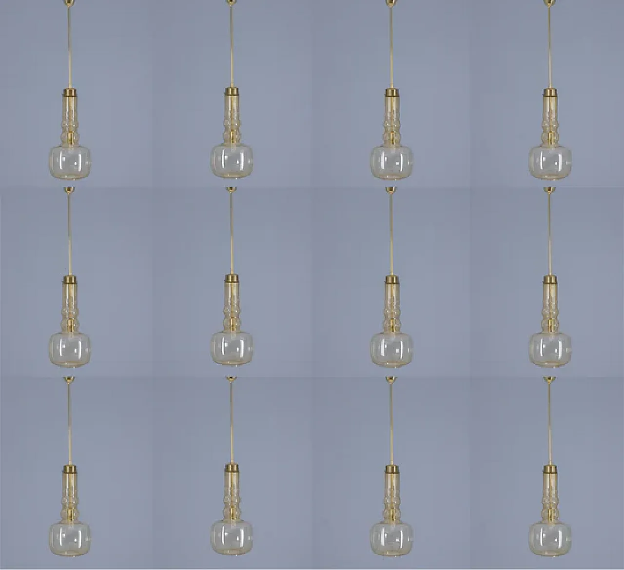 Lampadario di Kamenický Šenov, anni '70 8