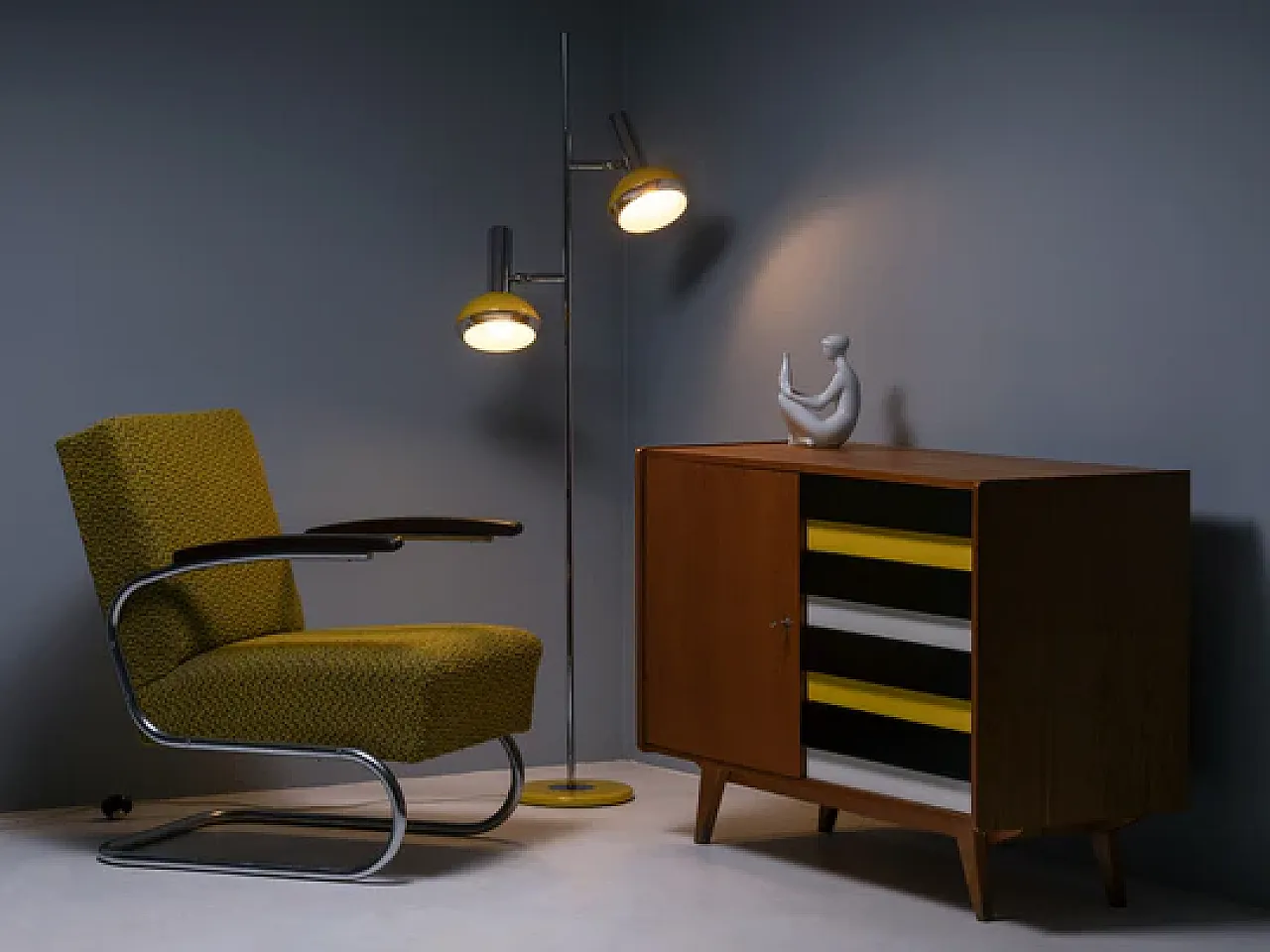 Lampada da terra di Richard Essig, fine '900 4