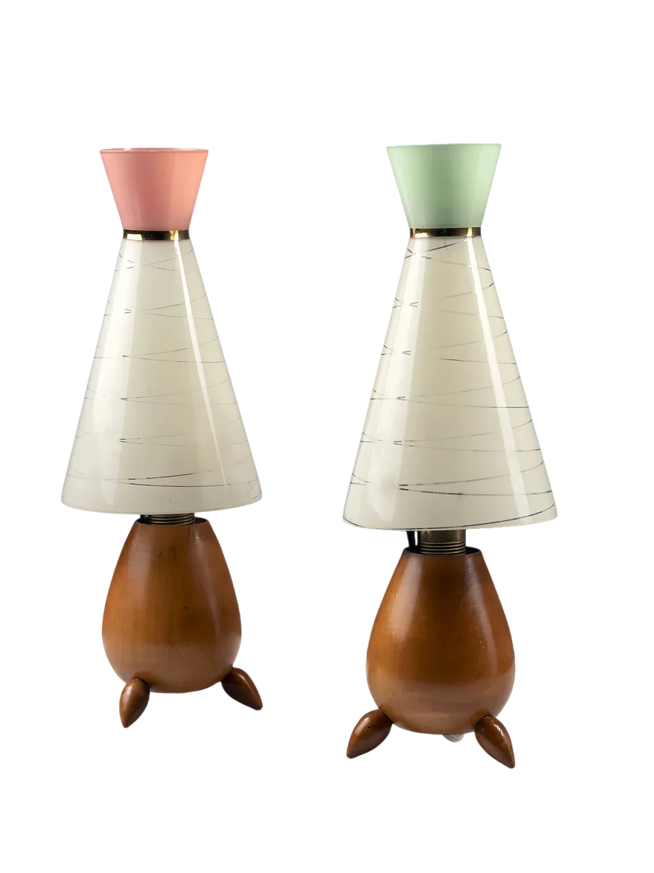 Coppia di lampade da tavolo, anni '60 9