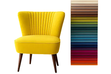 Poltrona Mid-Century Modern in velluto, anni '50