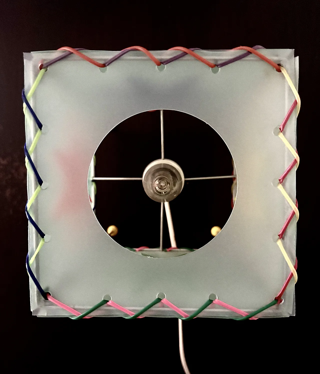 Coppia di lampade abat jour francesi, anni '90 2