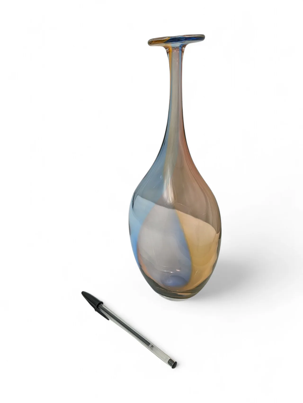 Single flower glass vase by Kjell Engman for Kosta Boda, 1980s 5