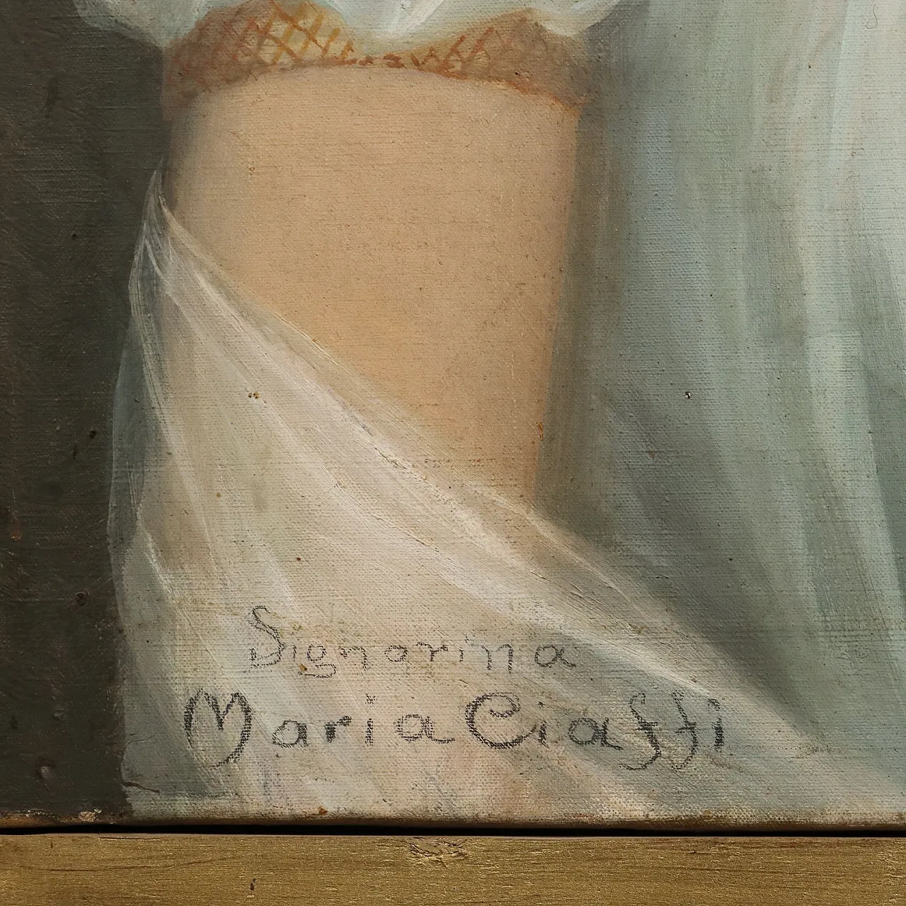 Enrico Scifoni, oil on canvas with frame, 19th century 8