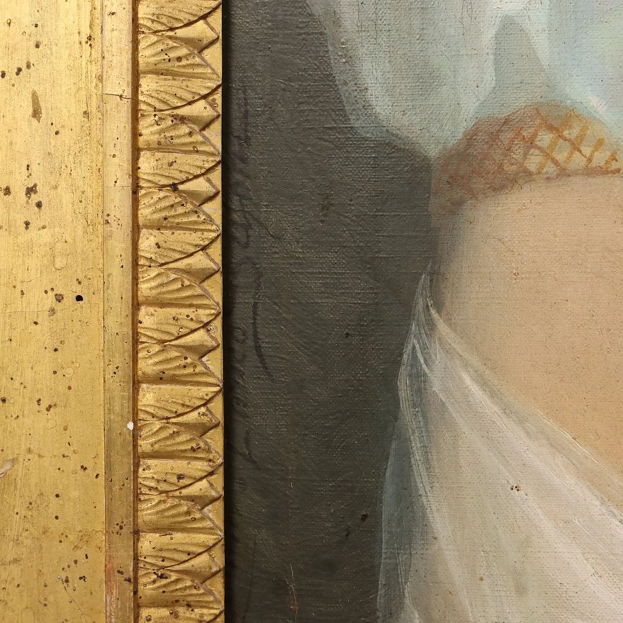 Enrico Scifoni, oil on canvas with frame, 19th century 9