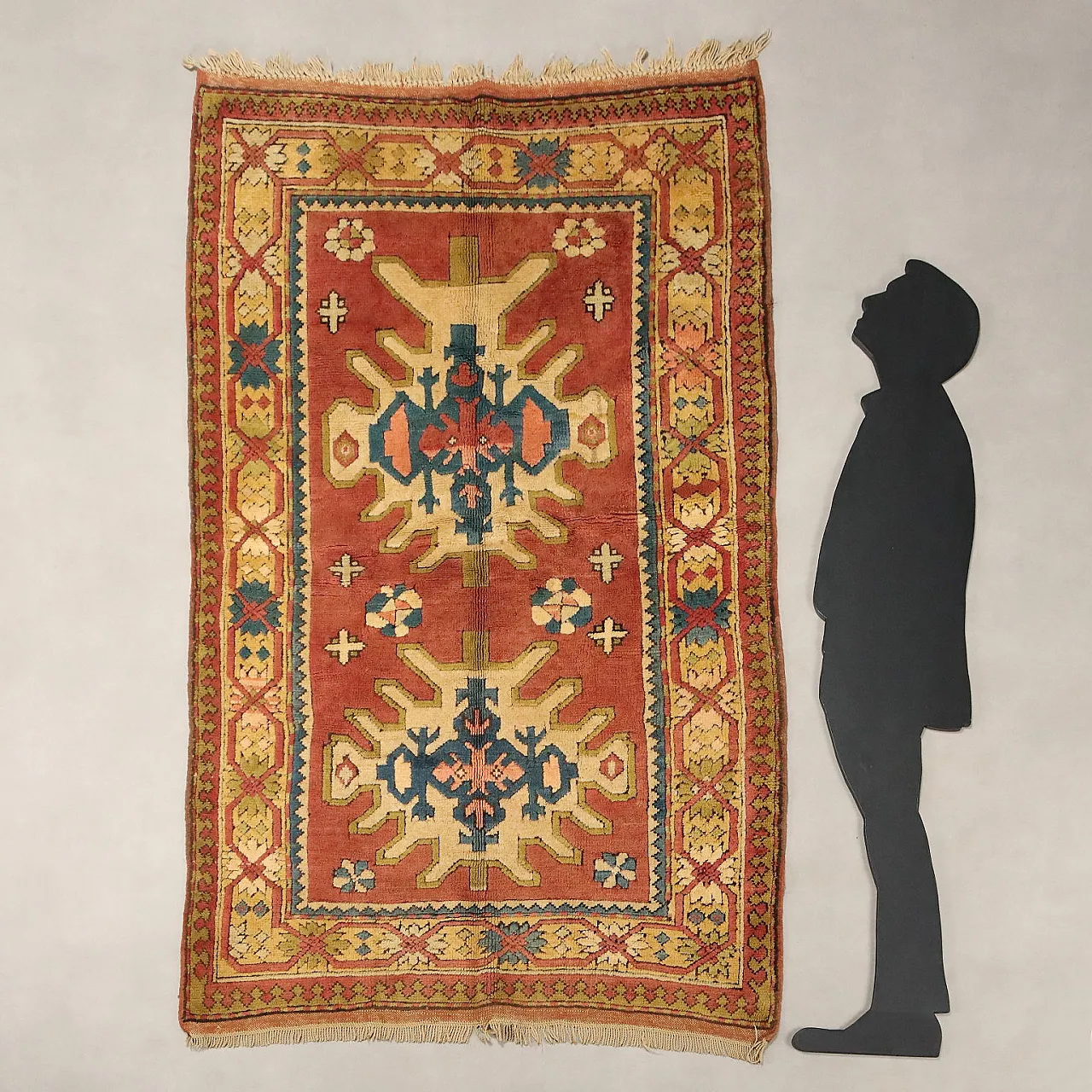 Kars wool rug, thick knot, handmade, 20th century 2