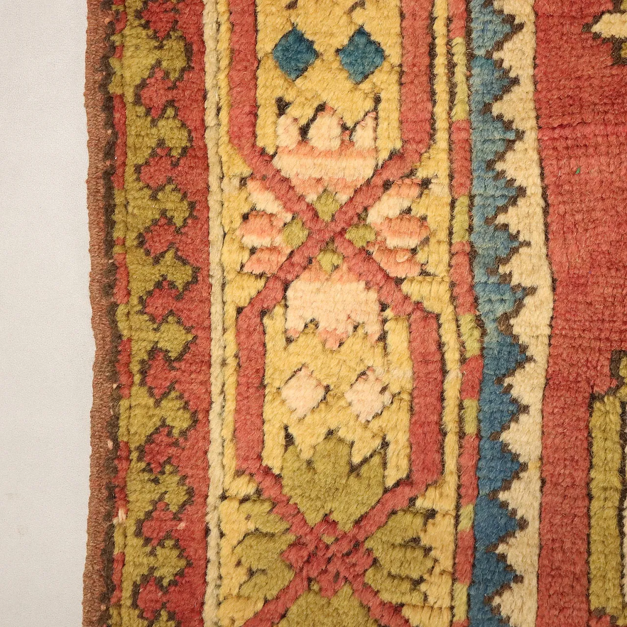 Kars wool rug, thick knot, handmade, 20th century 7