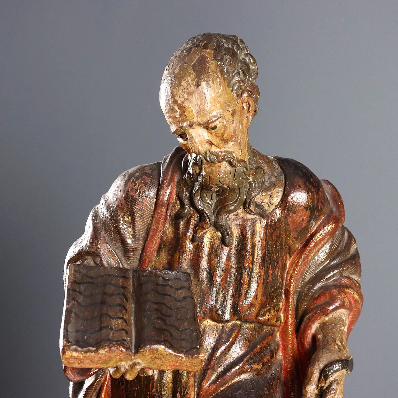 San Bernardo di Chiaravalle, statua in cirmolo, '600 2