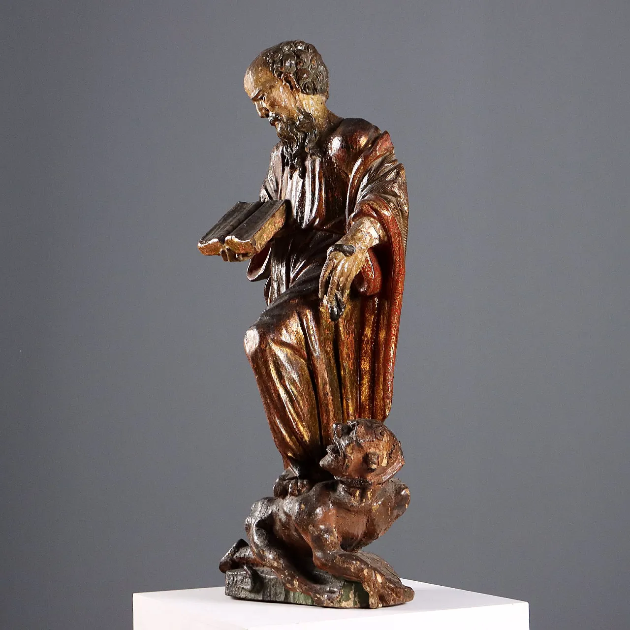 San Bernardo di Chiaravalle, statua in cirmolo, '600 7