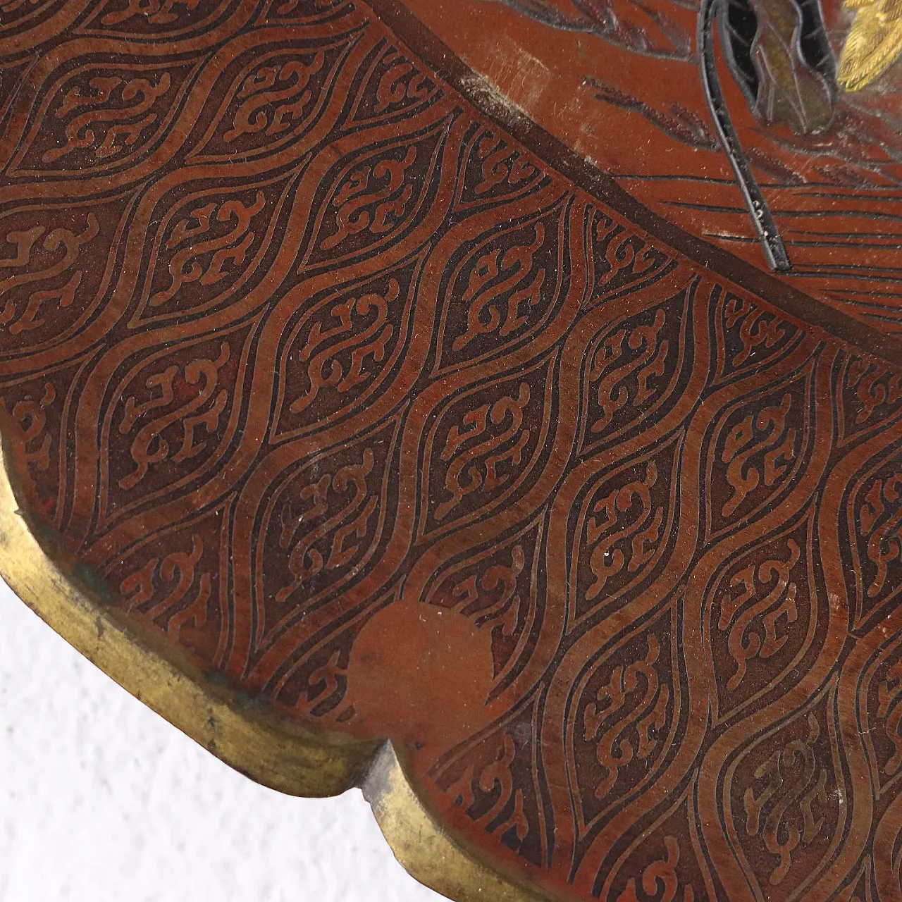 Japanese decorated bronze plate, late 19th century 9