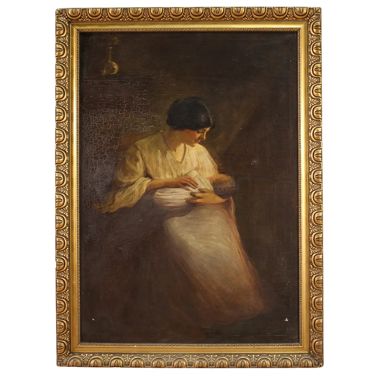 Spanish interior scene painting, 20th century 16