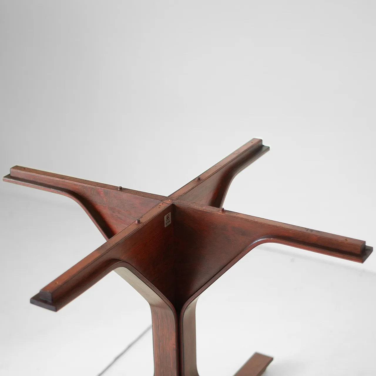 Tavolo in palissandro, mod. 522 di Frattini per Bernini, anni '60 9