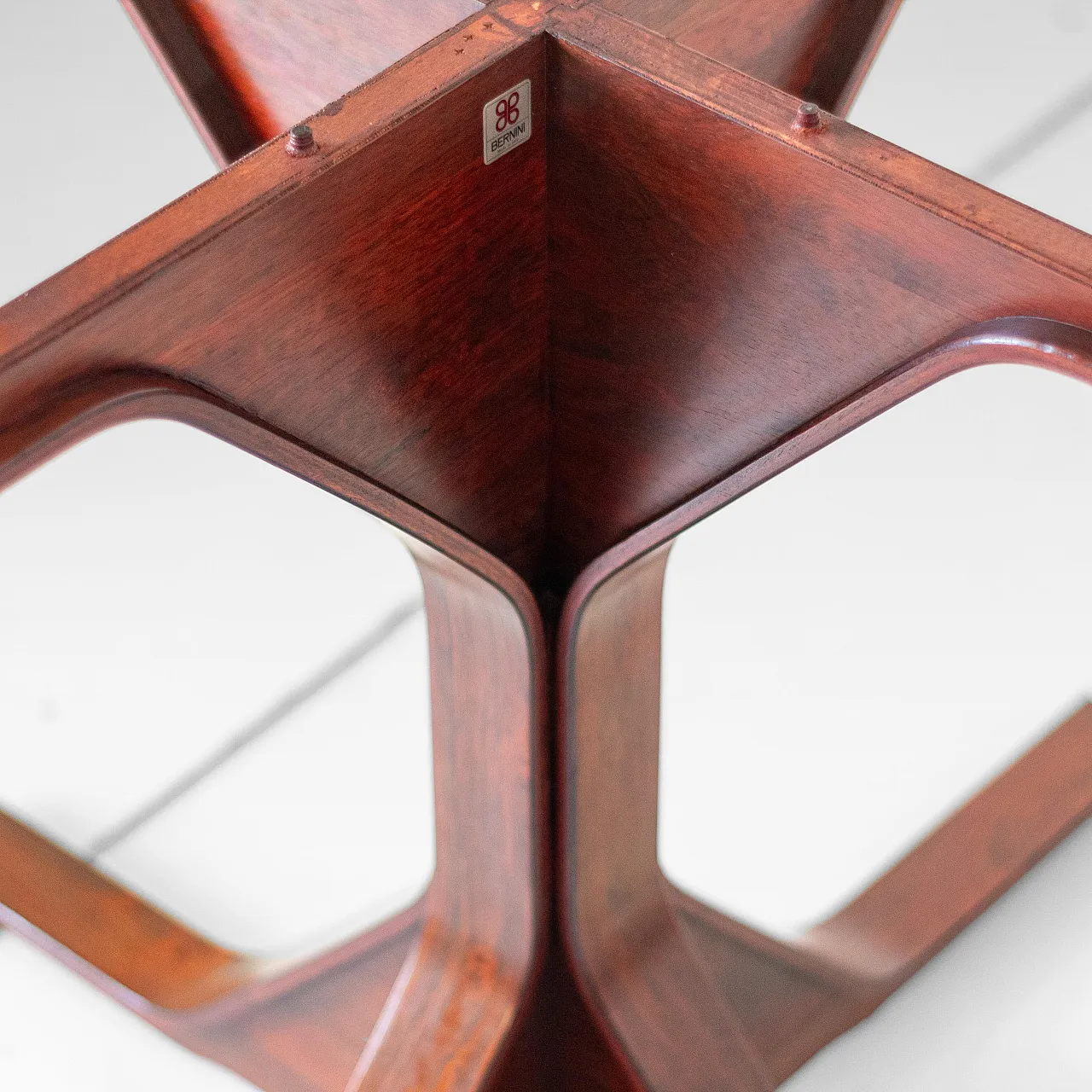 Tavolo in palissandro, mod. 522 di Frattini per Bernini, anni '60 11