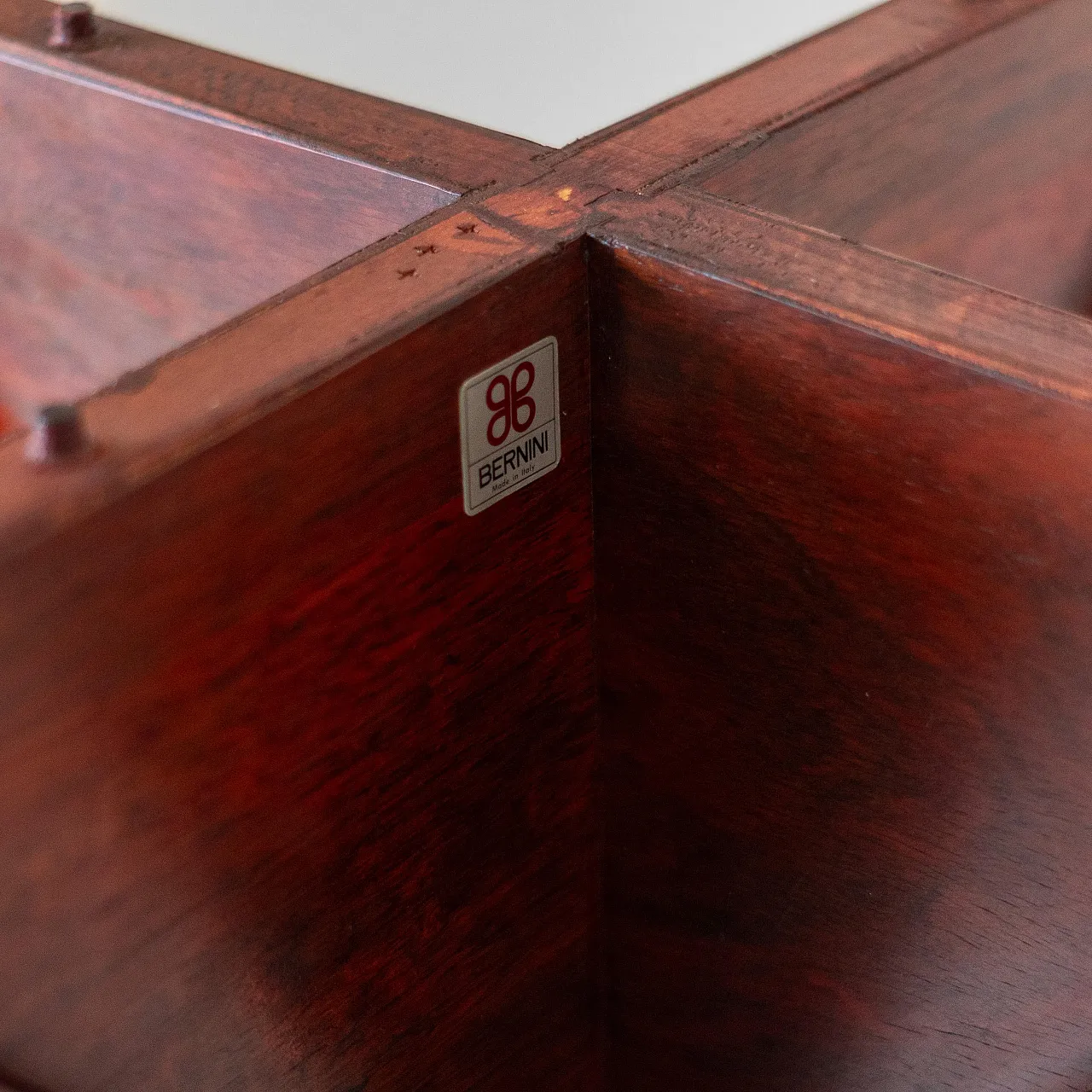 Tavolo in palissandro, mod. 522 di Frattini per Bernini, anni '60 12