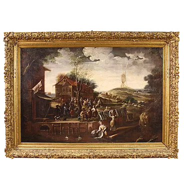 Flemish landscape painting, 17th century