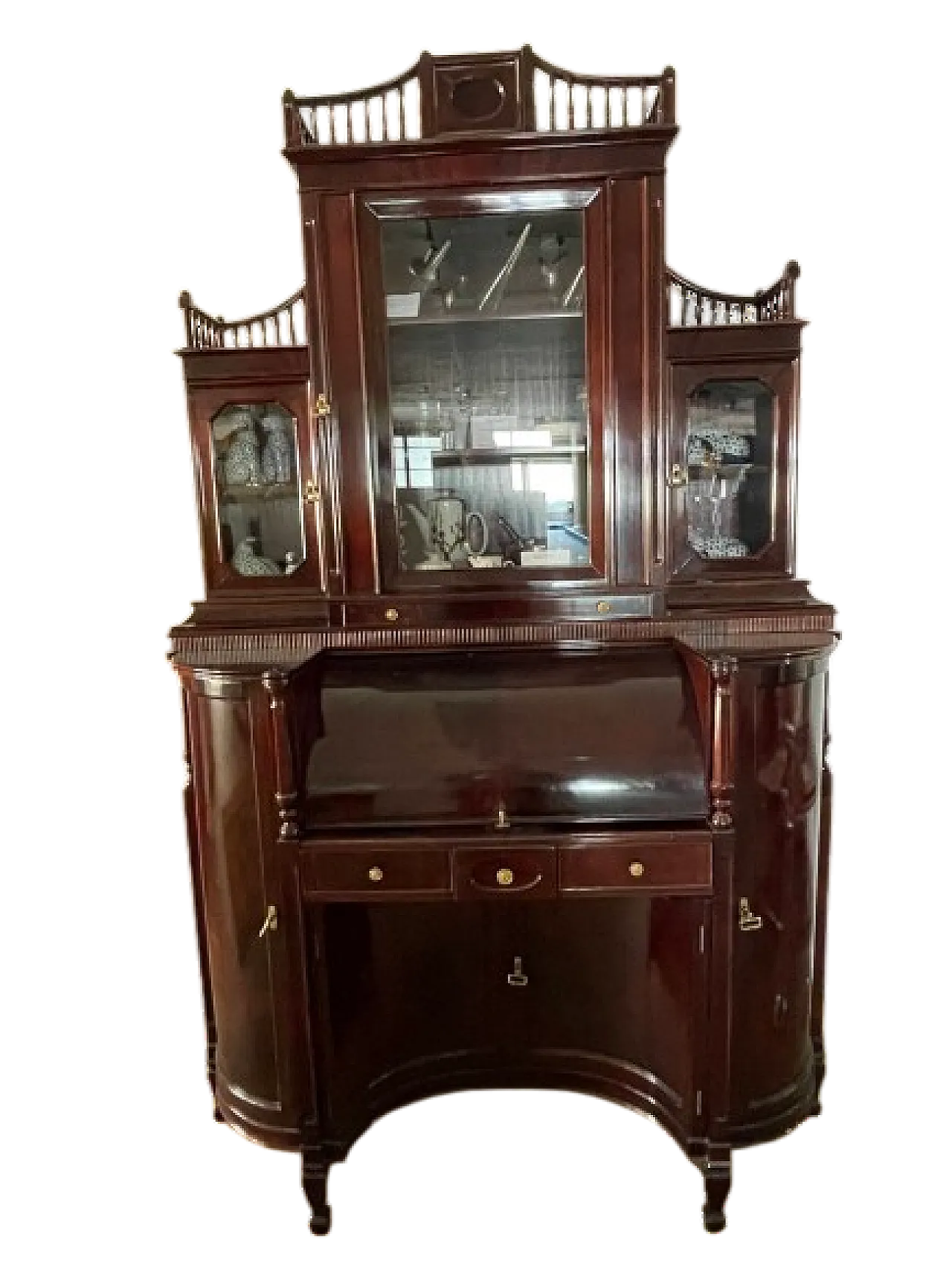 Secretaire inglese Sheraton replica del 1805 9