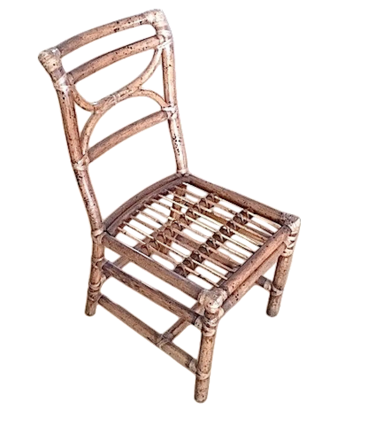 4 sedie in rattan McGuire San Francisco USA, anni '90 7