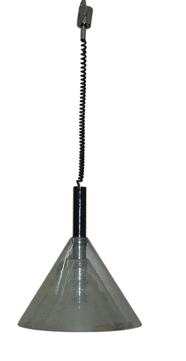 LS 174 Lampada a sospensione attribuita a Carlo Nason per Mazzega, 1970