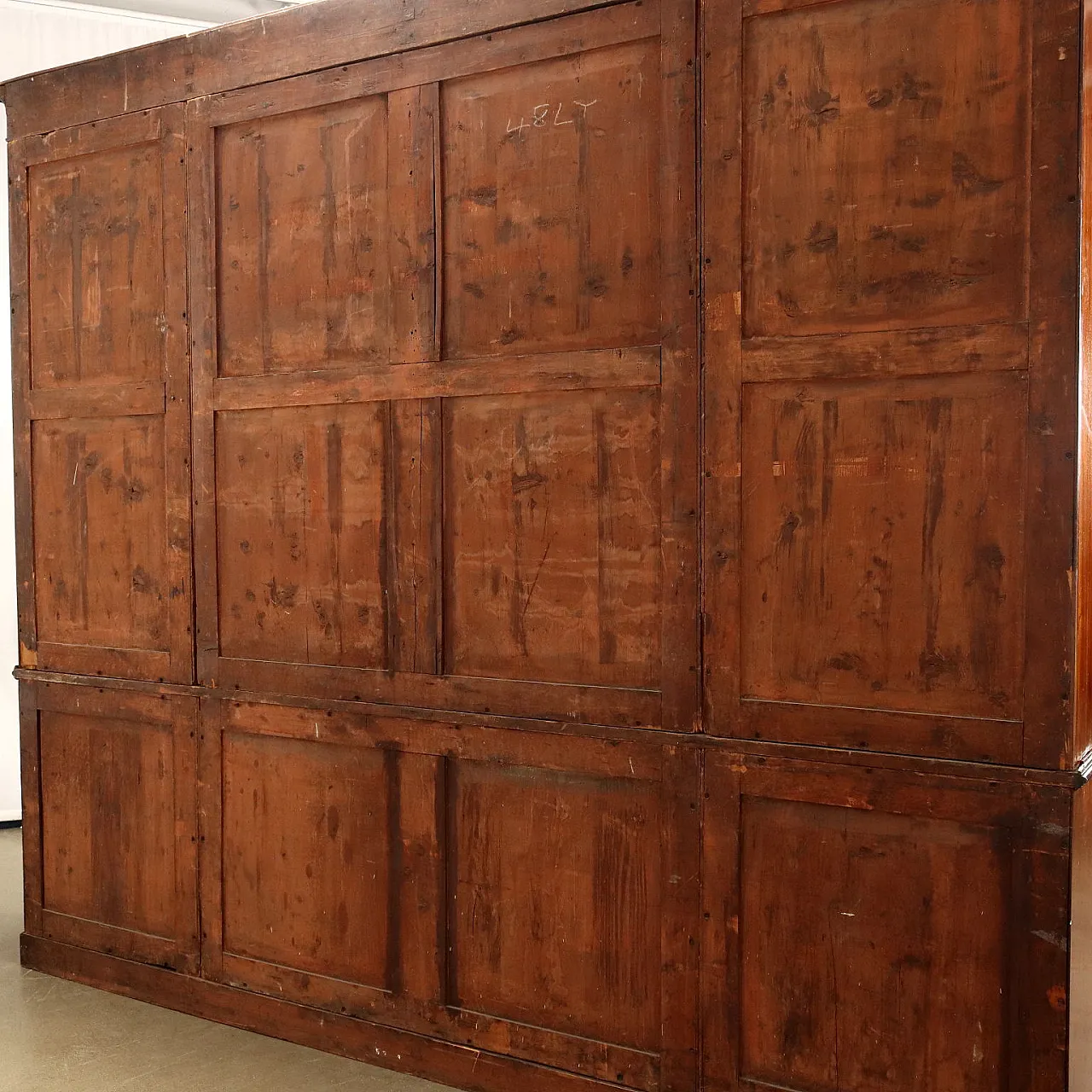 Grande libreria inglese in mogano, '800 8