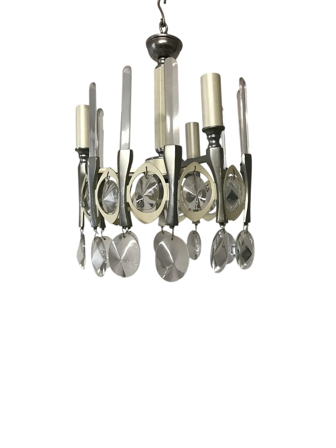 Mid-Century chandelier by Gaetano Sciolari, Italy 10