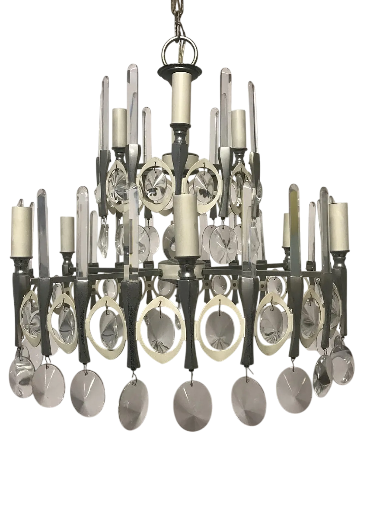 Lampadario di Gaetano Sciolari, anni '70 10