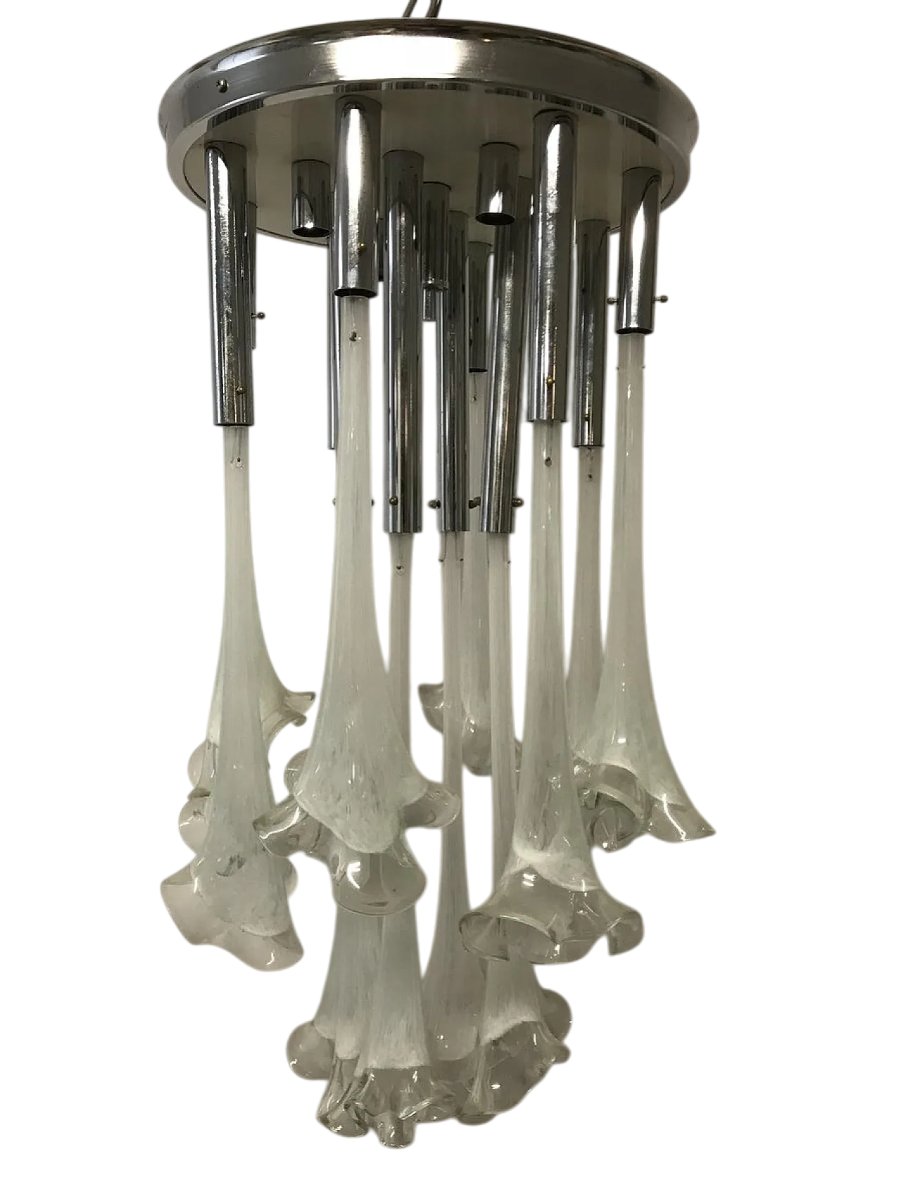 Mid-Century Murano glass pendant lamp 12