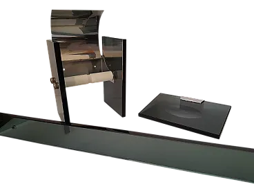 Set bagno in vetro fumé, anni '70