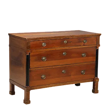 Cassettiera Impero in noce, primo '800