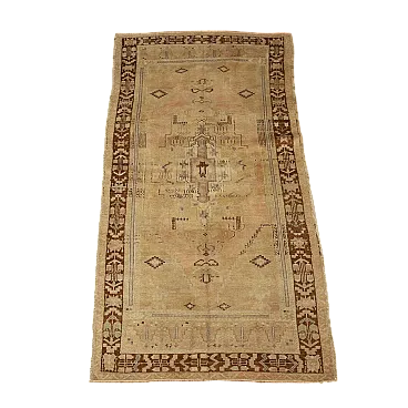 Kazak wool rug, fine knot, handmade, 20th century