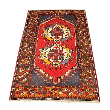 Goltogh carpet in wool, fine knot, handmade, 20th century
