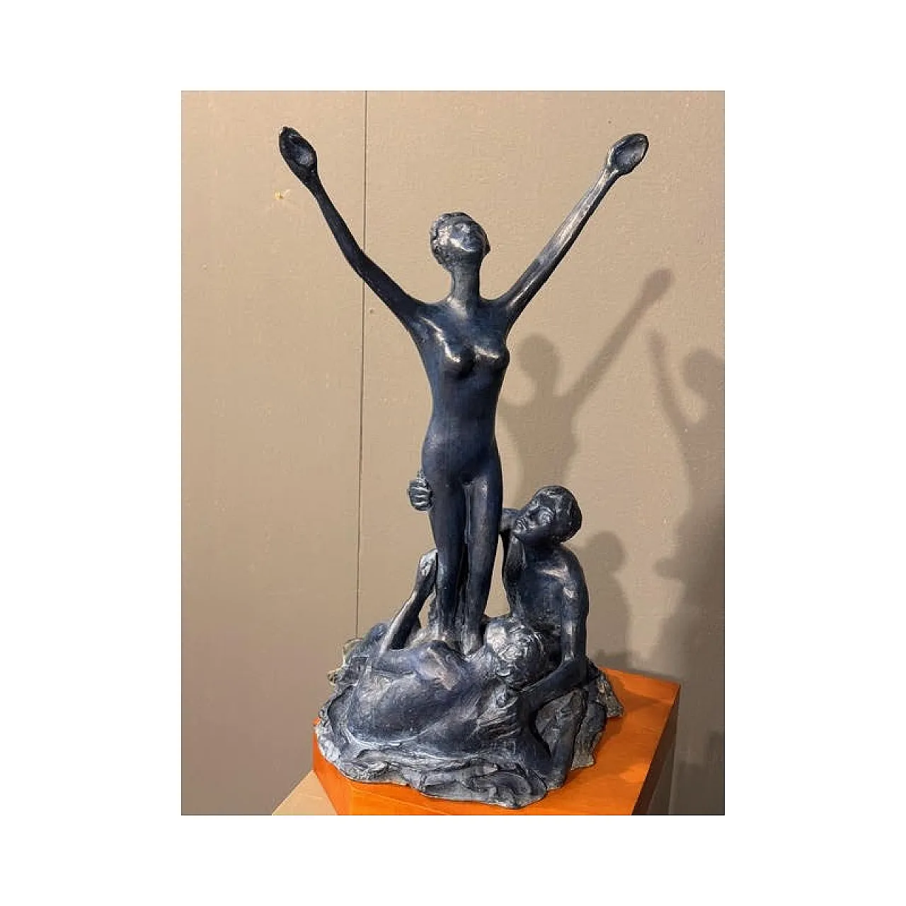 Multiple patinated bronze sculpture by Aligi Sassu, 20th century 2