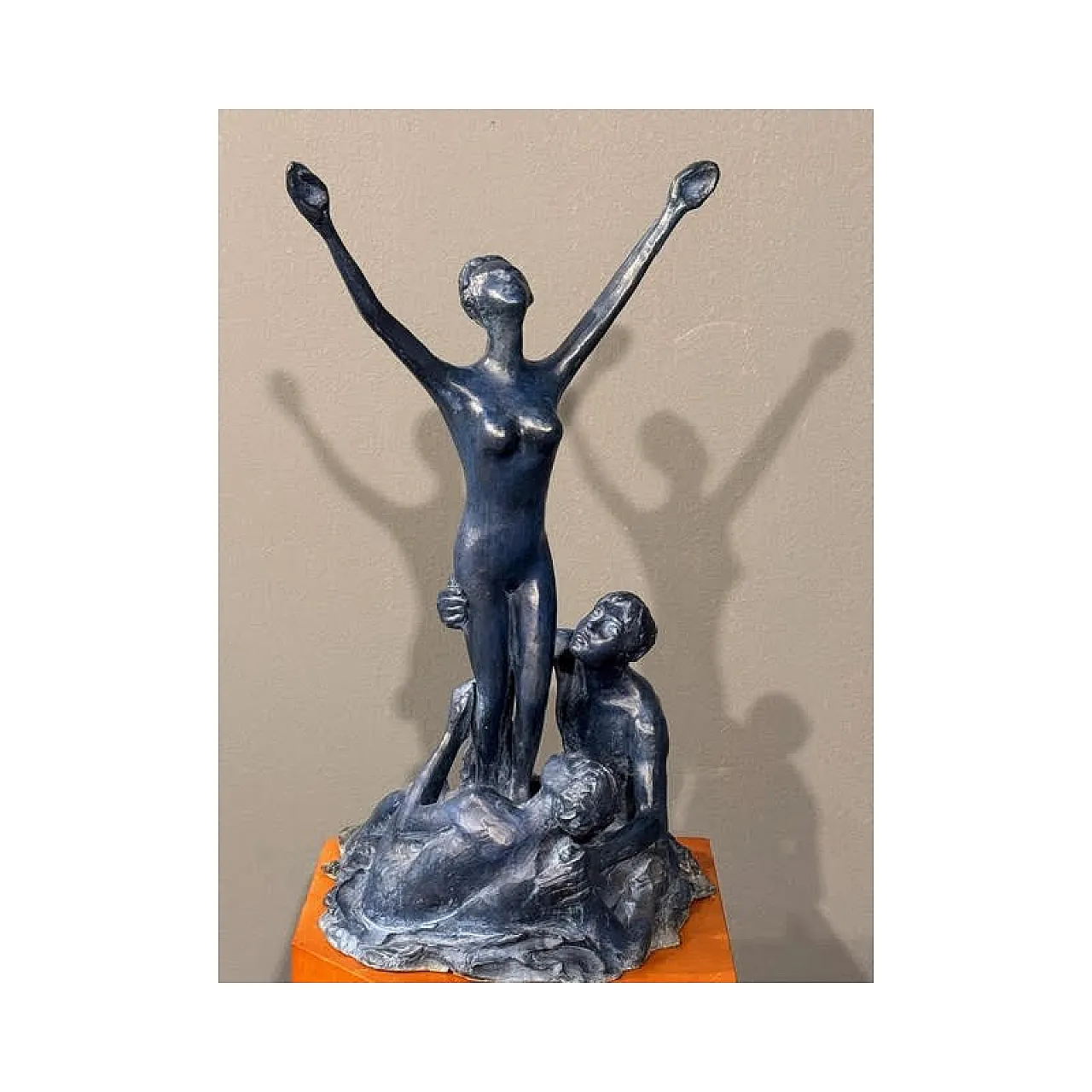 Multiple patinated bronze sculpture by Aligi Sassu, 20th century 7