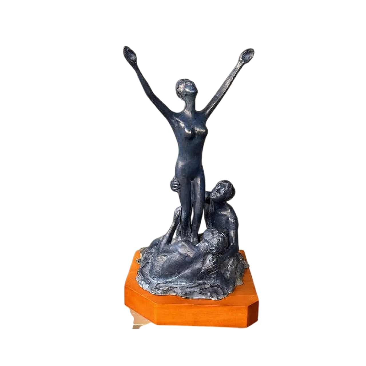 Multiple patinated bronze sculpture by Aligi Sassu, 20th century 8