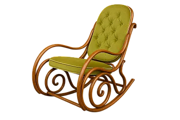 Sedia a dondolo nello stile di Thonet, '900