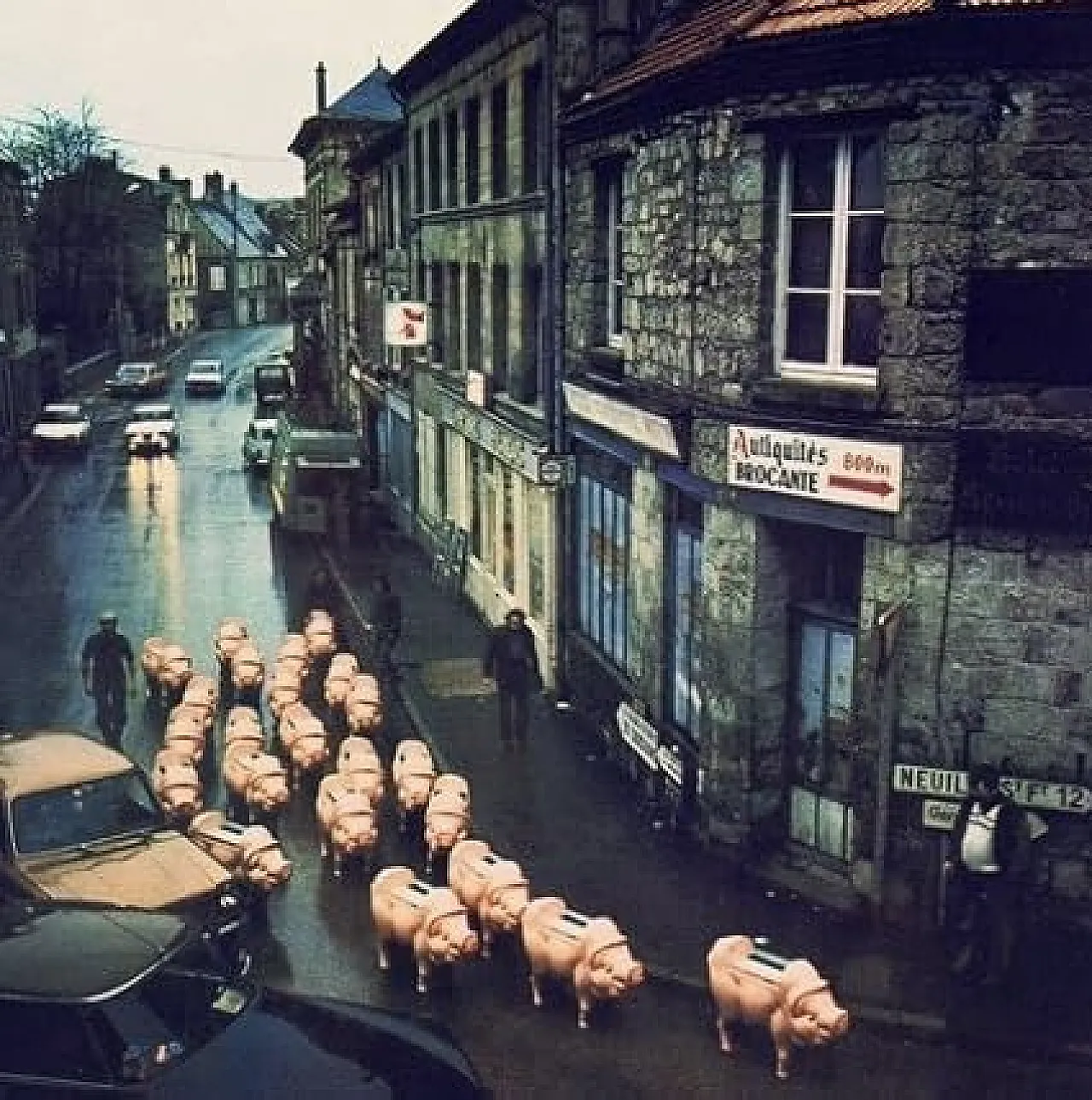 Record display stand for Pink Floyd's album Animals, 1977 12