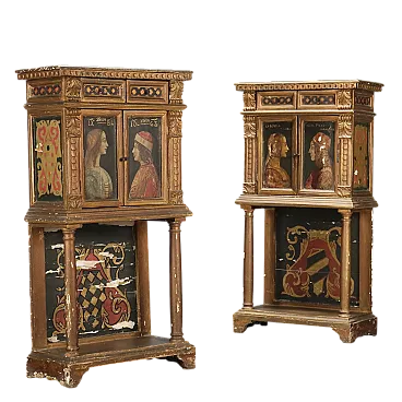 Pair of small cabinets, early 20th century