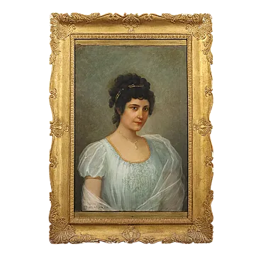 Enrico Scifoni, oil on canvas with frame, 19th century