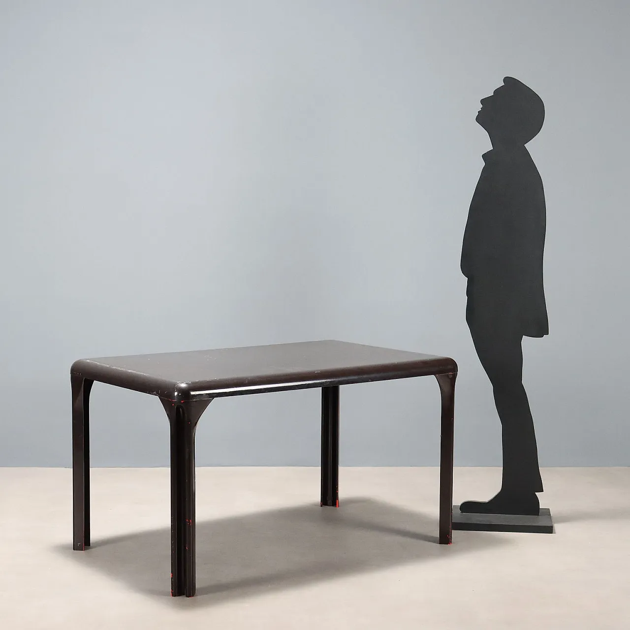 Tavolo da pranzo in plastica con piano rettangolare, '900 3