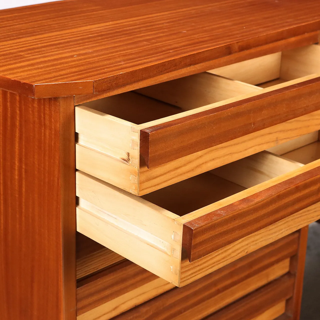 Maple and mahogany cabinet, mid-20th century 3