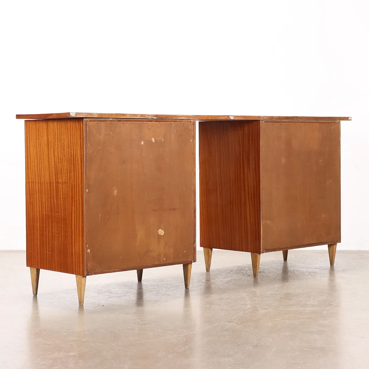 Maple and mahogany cabinet, mid-20th century 8