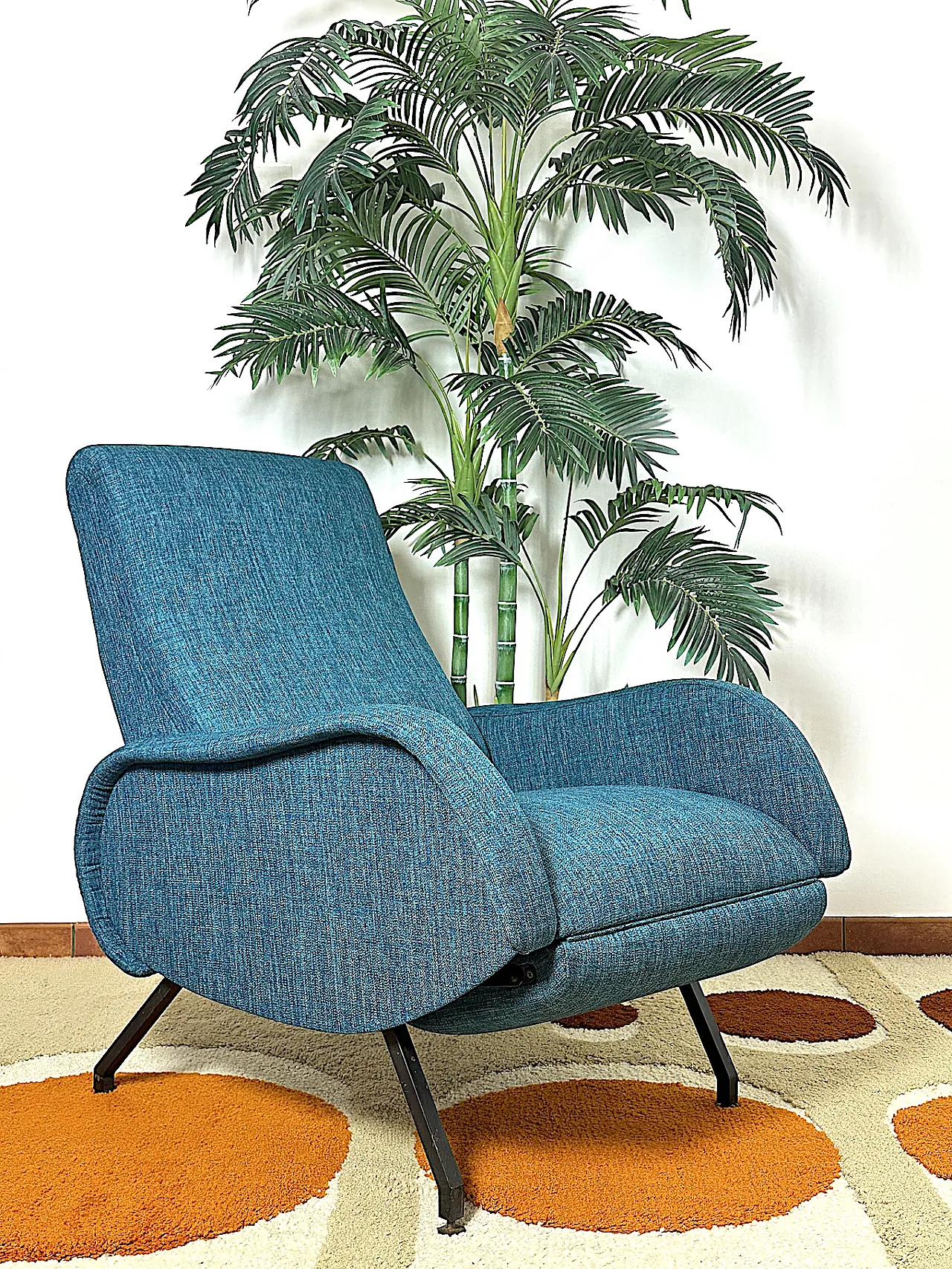 Reclining armchair Marco Zanuso style, 1950s 1