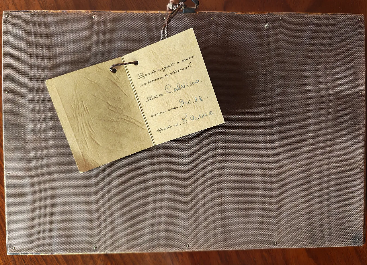 Painted on copper Glimpse of Milan, 70s 3