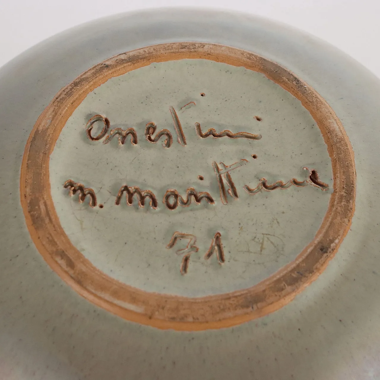 Vaso in terracotta smaltata di Giacomo Onestini, 1971 5