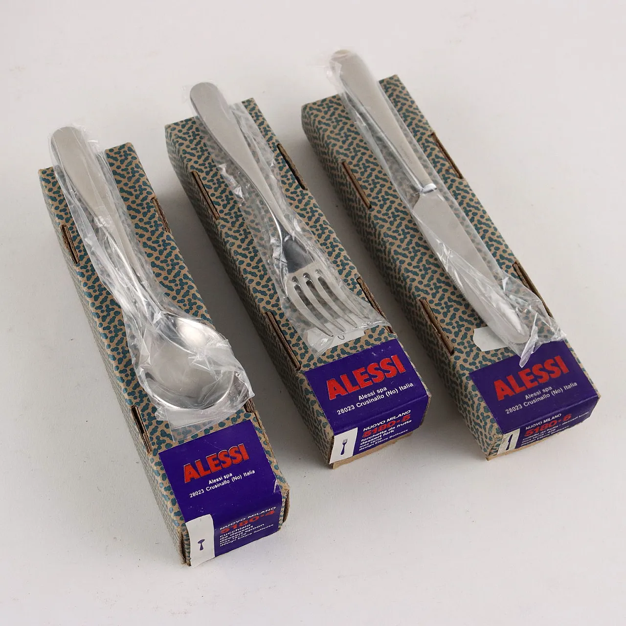 Servizio di posate di Ettore Sottsass per Alessi, anni '80 4