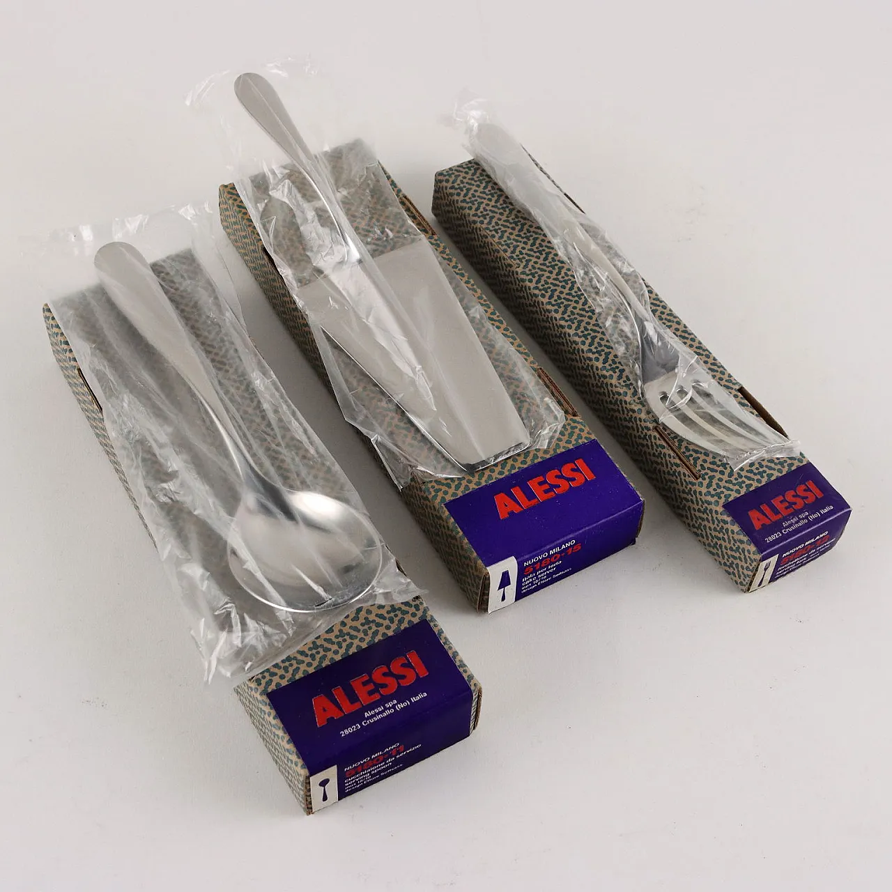 Servizio di posate di Ettore Sottsass per Alessi, anni '80 6