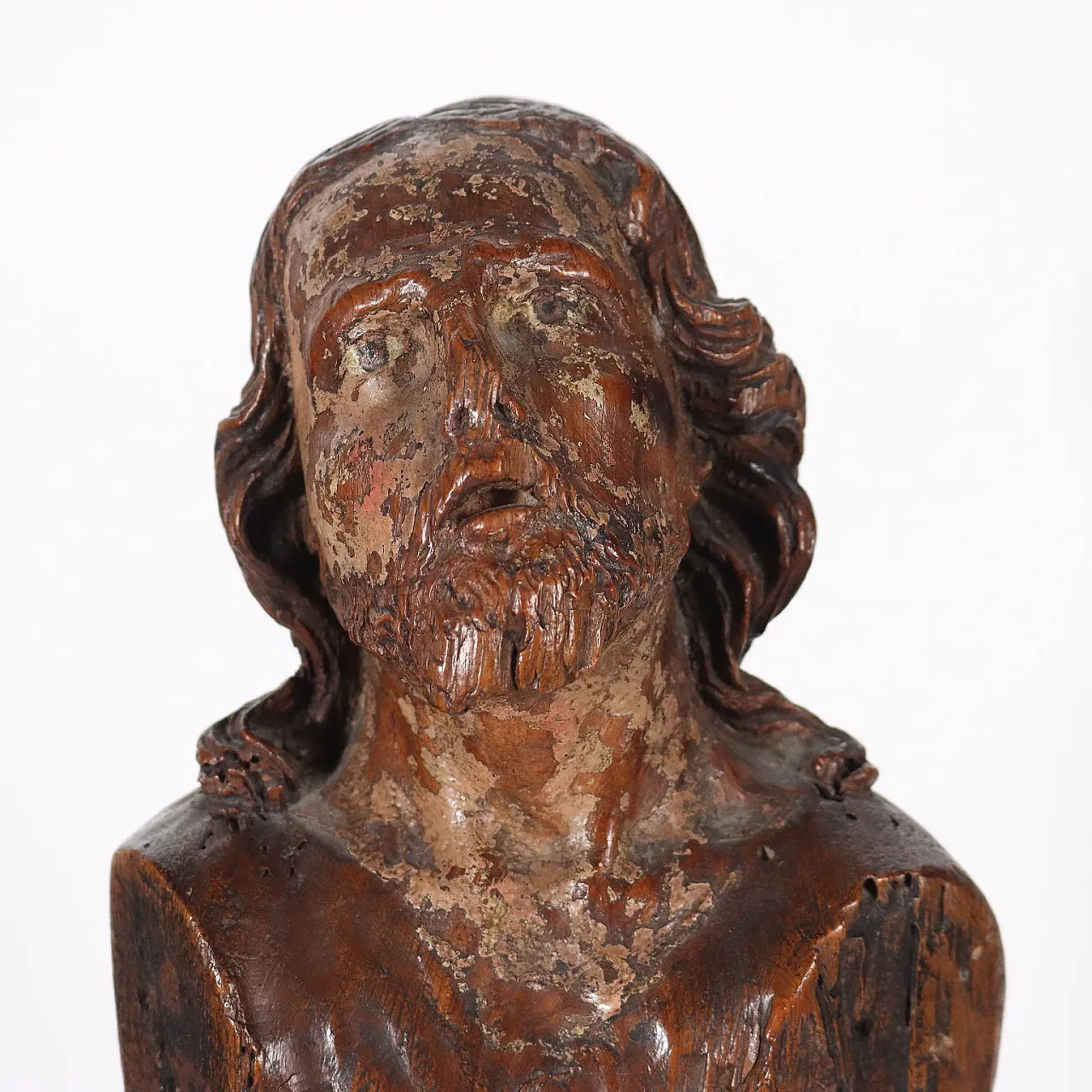 Scultura di Cristo in legno da frutto, '600 3