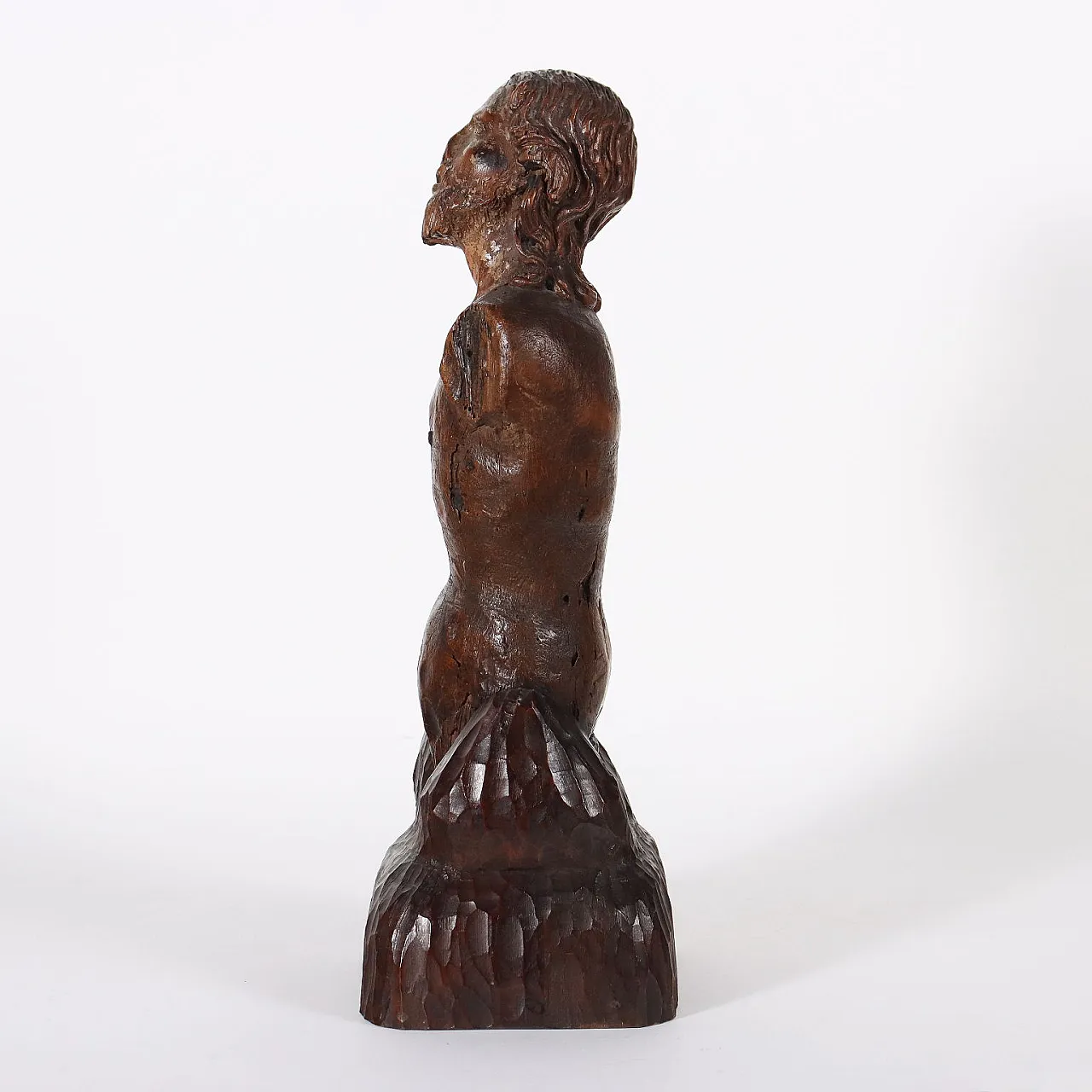 Scultura di Cristo in legno da frutto, '600 7
