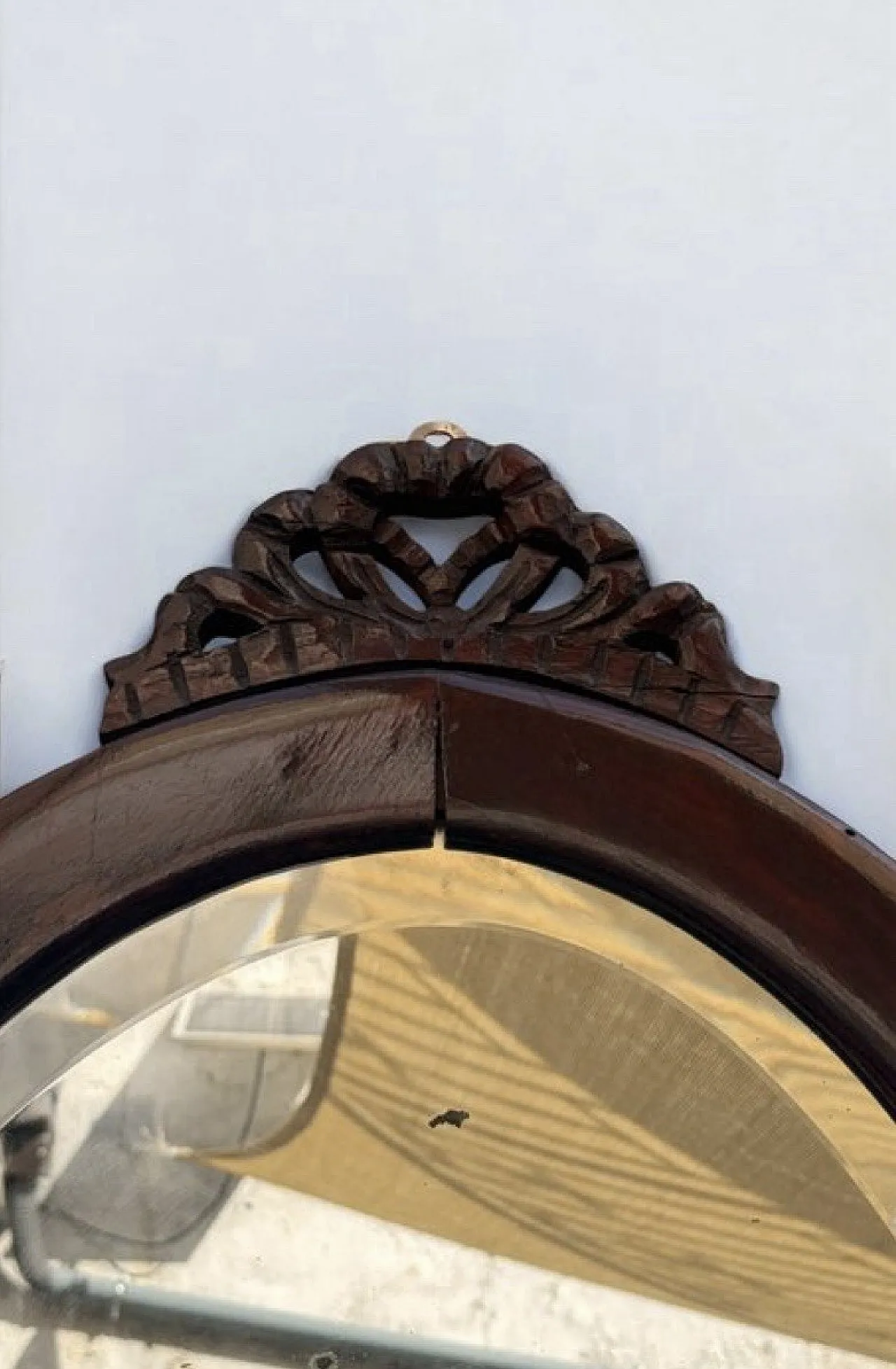 Inlaid crescent wooden furniture console sideboard, 1930s 5