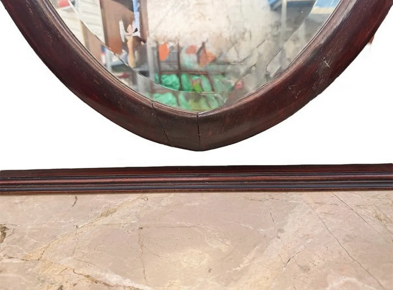 Inlaid crescent wooden furniture console sideboard, 1930s 6