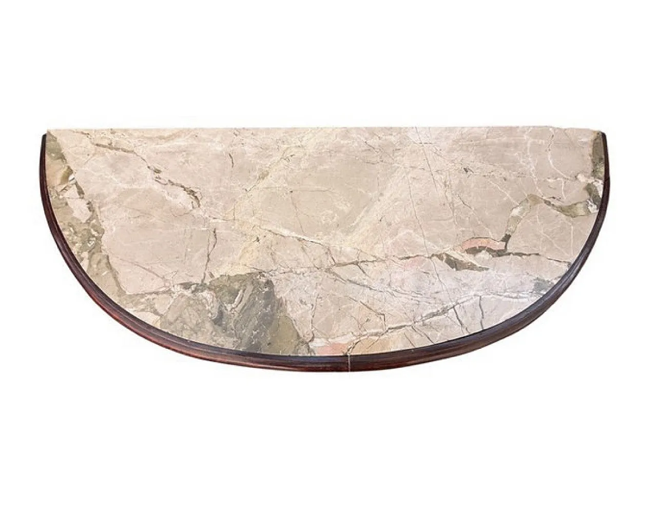 Inlaid crescent wooden furniture console sideboard, 1930s 12