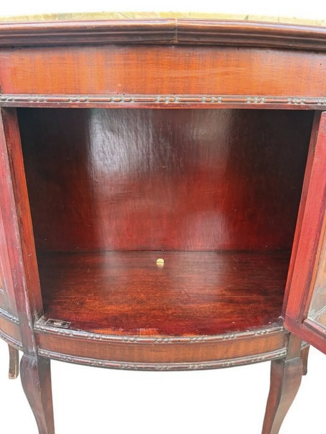 Inlaid crescent wooden furniture console sideboard, 1930s 15